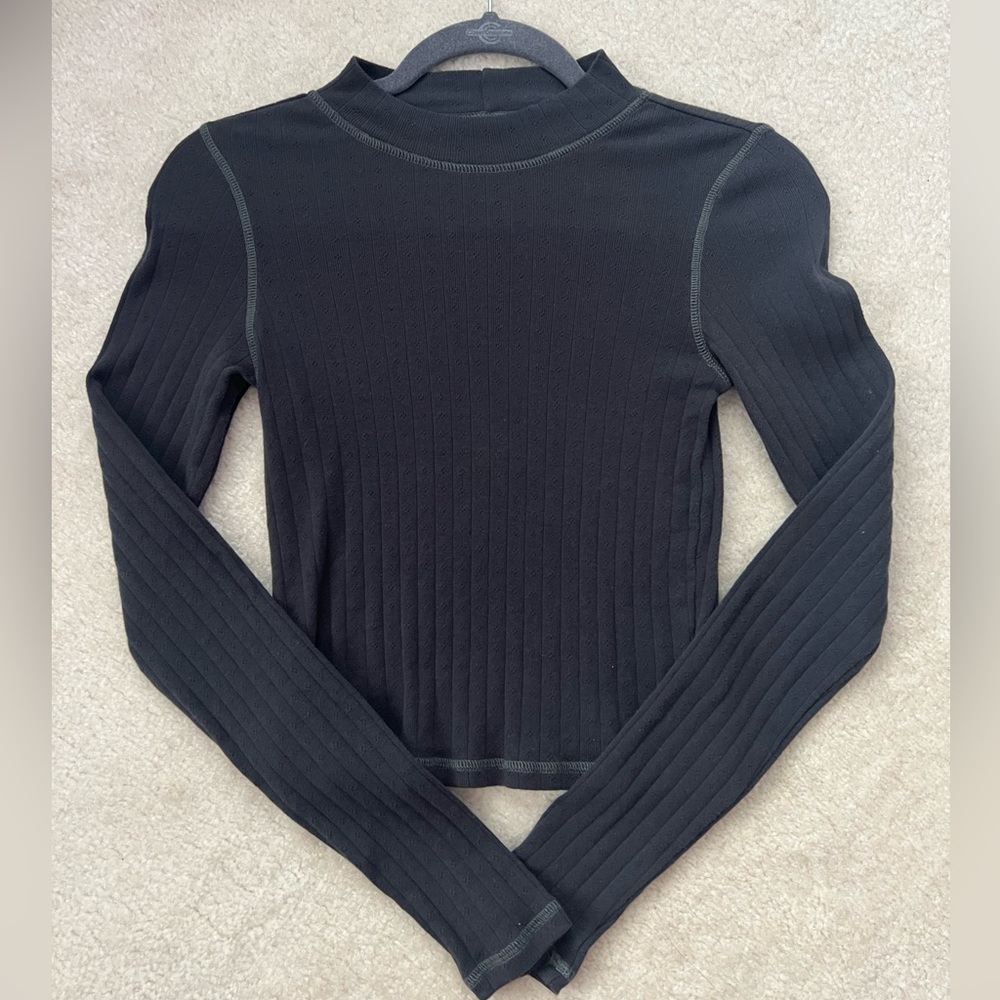 american eagle long sleeve mock neck top